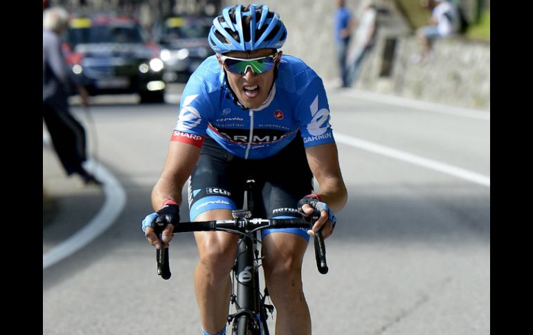 Ramunas Navardauskas llega a la meta muy por delante de sus rivales. AP /