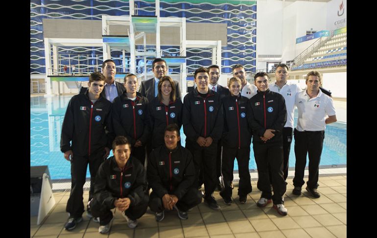 El equipo mexicano de clavados espera tener una buena participación en Guadalajara.  /