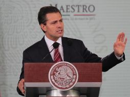El Presidente Enrique Peña Nieto calificó de no satisfactorio el resultado de crecimiento económico de 0.8 por ciento. NTX /