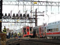 La empresa ferroviaria se refiere al percance como un ''descarrilamiento grave''. AP /