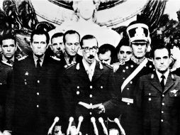 Imagen del 24 de marzo de 1976, cuando Jorge Rafael Videla asumió el Gobierno de Argentina tras un golpe de Estado. AFP /