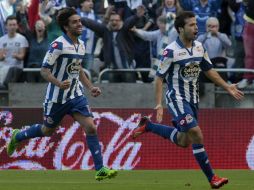 Bruno Gama celebra su anotación que puso el marcador definitivo en el partido. EFE /