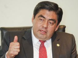 Miguel Barbosa destaca el trabajo del gobierno michoacano para revertir la situación actual de la entidad. ARCHIVO /