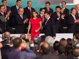 Peña Nieto presentó el Plan Nacional de Desarrollo 2013-2018, que afirmó, es la estrategia para construir una sociedad de derechos. NTX /