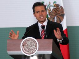 Peña Nieto asegura que México tiene una oportunidad histórica de transformación nacional. SUN /
