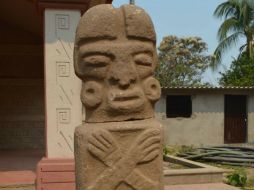 Representación de un jugador de pelota decapitado. SUN /