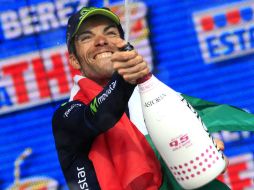 Giovanni se lleva la etapa al correr los últimos 18 kilómetros prácticamente en solitario. AFP /