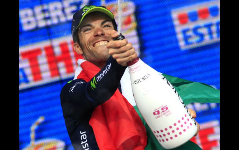 Giovanni se lleva la etapa al correr los últimos 18 kilómetros prácticamente en solitario. AFP /