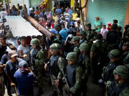 Imagen de soldados en Buenavista. SUN /