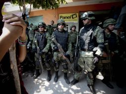 Militares se encuentran en la región en un operativo para combatir la inseguridad. SUN /