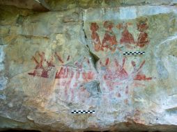 Las pinturas son de carácter antropomorfo, zoomorfo, astronómico y abstracto. EFE /