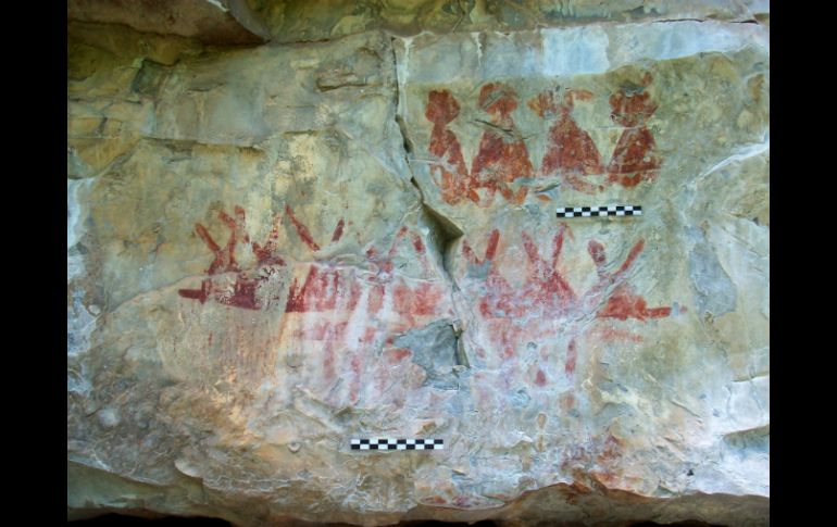 Las pinturas son de carácter antropomorfo, zoomorfo, astronómico y abstracto. EFE /