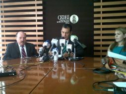 El ombudsman, Felipe de Jesús Álvarez Cibrián, al momento de dar las recomendaciones.  /