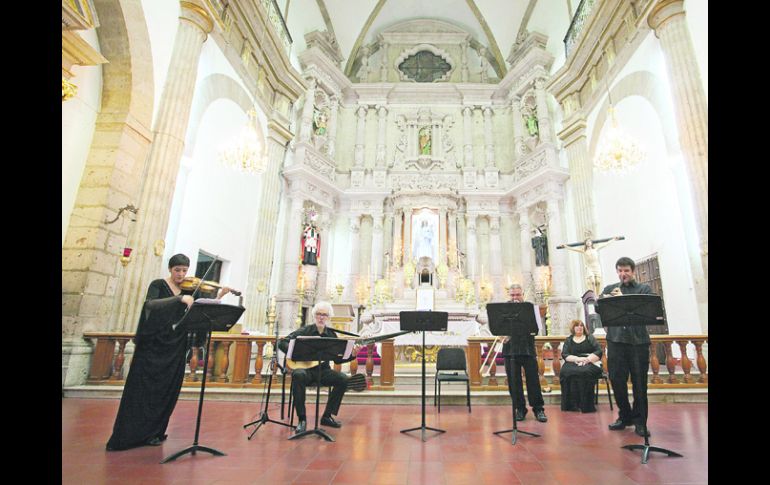 Los expertos en interpretación de la música instrumental alemana e italiana del siglo XVII se presentan en el Templo de San Agustín. EL INFORMADOR /
