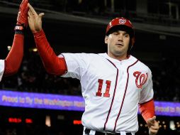 Jordan Zimmerman se convierte en el primer lanzador de la Liga Nacional en hacer su octavo triunfo. AFP /