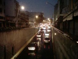 Imagen del tráfico que se presentó el viernes durante la lluvia en la ZMG.  /