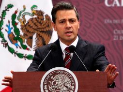 El Presidente Peña Nieto asegura que su gobierno seguirá trabajando de manera concertada para impulsar las grandes reformas. ARCHIVO /