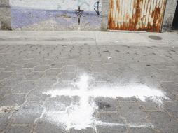 Imagen del lugar donde fue encontrado el cuerpo del hombre ejecutado.  /