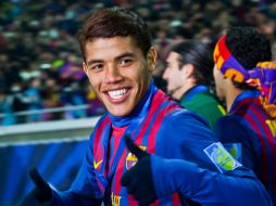 El menor de los dos Santos podría tener actividad en el próximo juego del Barsa. ARCHIVO /