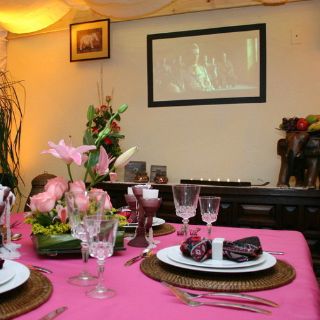 Decoración, antes de brindis nupcial