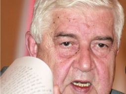 Al Mualem reitera las denuncias contra Catar, Turquía y Arabia Saudí por apoyar a los ''terroristas'', como se refiere a los rebeldes. ARCHIVO /