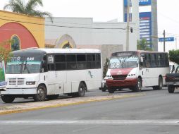 Los camiones de FORAS las rutas 3 y 1,  las rutas 808 y 809 que están amparadas por tribunales federales.  /
