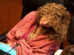 Imagen de Beristáin en el Senado. ESPECIAL /