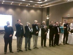 Toma de protesta de la nueva dirección de la asociación de vecinos.  /