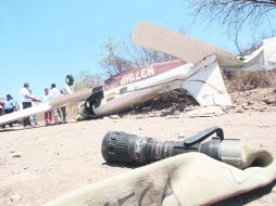 Lagunillas. La avioneta cayó en la brecha que conduce a este poblado del municipio de Ameca. EL INFORMADOR /