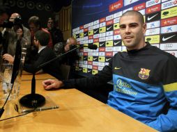 Garantiza que defenderá la camiseta del club culé y su escudo a muerte hasta el último día. EFE /