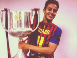 Thiago no es titular con los ''blaugranas''. ESPECIAL /