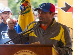 El líder opositor venezolano recurrió a la red social Twitter para aludir a manifestaciones en apoyo suyo. EFE /