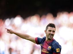 ''Ahora estoy contento de estar en el mejor club del mundo'', expresa Villa. ARCHIVO /