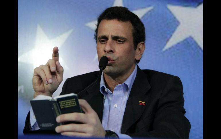 Henrique Capriles solicitó la auditoría tras afirmar que hubo fraude electoral en el país. ARCHIVO /