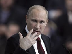 Vladímir Putin aseguró que los misiles antiaéreos S-300 todavía no han sido enviados al régimen de Bashar al Assad. ARCHIVO /