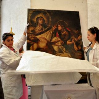 Restauran dos piezas de arte sacro del siglo XVIII