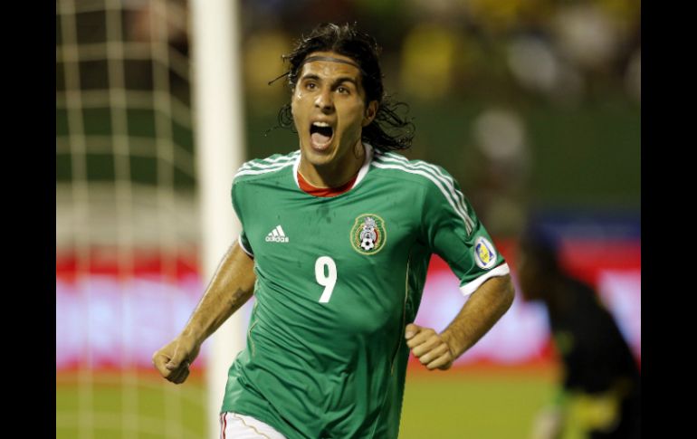 De Nigris anota el único gol en la victoria ante el cuadro jamaiquino. AP /