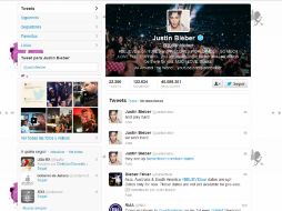 Justin Bieber es la primera persona que alcanza una cifra tan alta en Twitter. ARCHIVO /