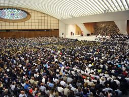Encuentro del Papa Francisco con unos nueva mil alumnos de colegios de los jesuitas en Italia y Albania. EFE /