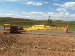 Aspecto del globo aerostático en el que viajaban varias personas después de que fuertes vientos lo derribaran. AP /