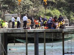 La búsqueda de sobrevivientes continúa por medio de las autoridades. EFE /