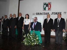 El PRI en la entidad rinde homenaje a Juan Ignacio Torres Landa García. SUN /
