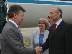 Juan Manuel Santos espera poder fortalecer la inversión y el comercio con mpás empleos para Colombia. ARCHIVO /