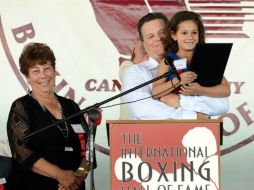 La familia de Arturo Gatti estuvo presente en el nombramiento. AP /