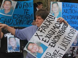 Familiares de los desaparecidos del bar ''Heaven'' se han manifestado ante las autoridades. ARCHIVO /