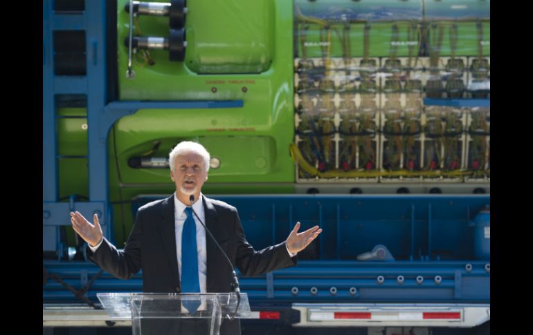 James Cameron dará una ponencia en la que hablará sobre la aplicación que ha dado a la tecnología en sus trabajos fílmicos. AFP /