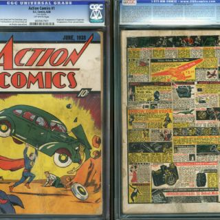 Cómic de Superman se vende por 175 mil dólares