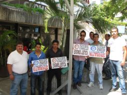 Integrantes del Sindicato Único del Poder Judicial de Jalisco acuden a la CEDHJ para apoyar a Edgar.  /