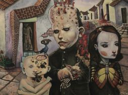 Chernokid's, obra de Felipe 7, uno de los artistas que participará en la muestra colectiva. ESPECIAL /