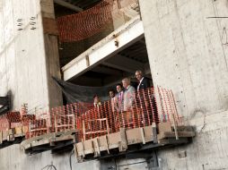 Recorrido por las obras de edificación de la nueva sede cultural de los jaliscienses.  /